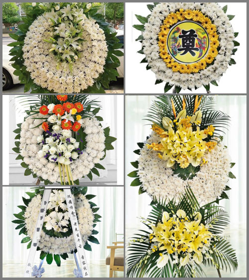 安徽芜湖市芜湖县花桥镇黄池村花圈速递